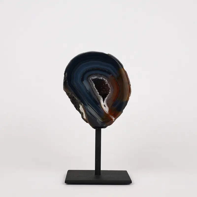 Agaat Geode S Op Standaard Nr. 247