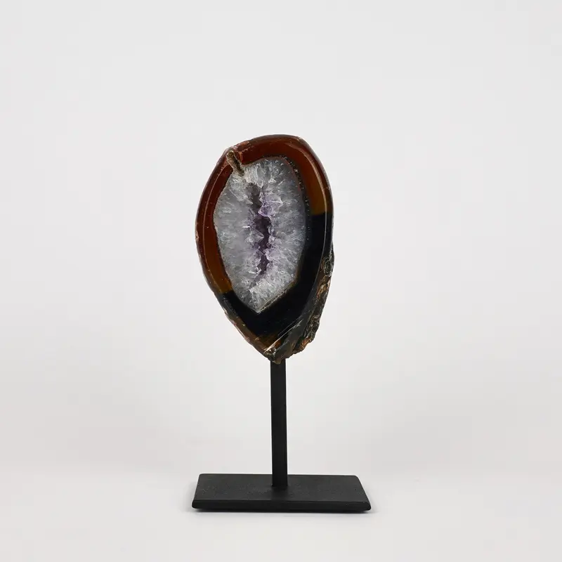Agaat Geode S Op Standaard Nr. 250