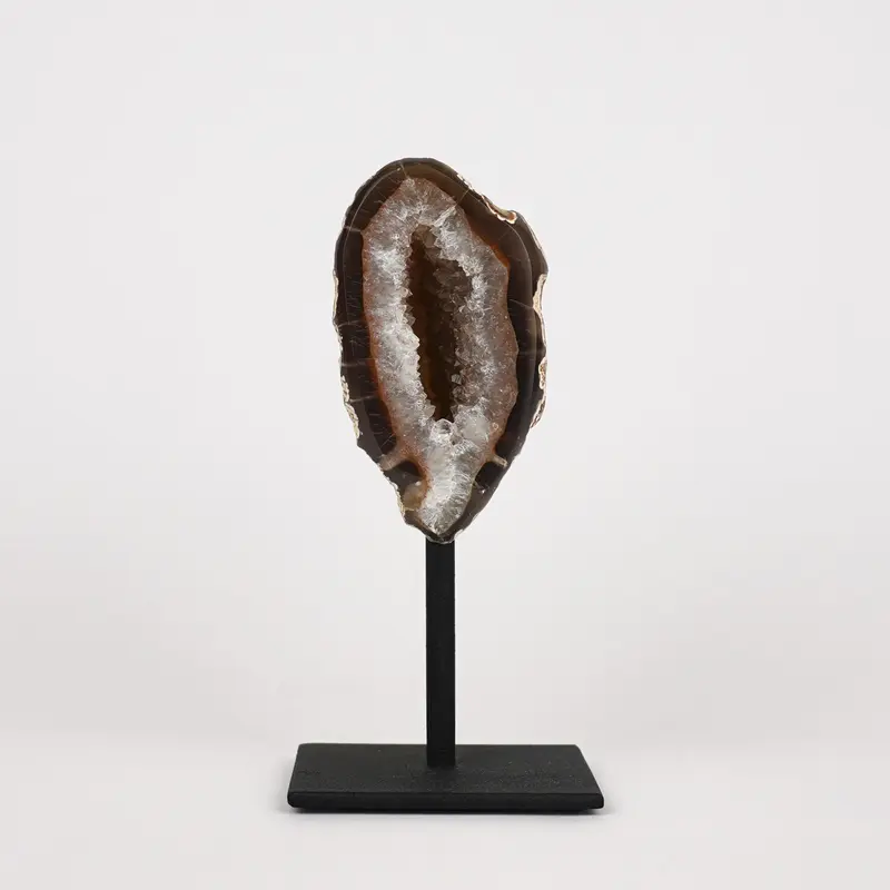 Agaat Geode S Op Standaard Nr. 254