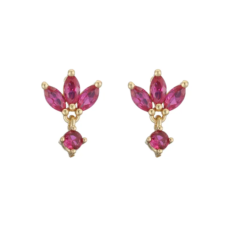 Alana studs fuchsia