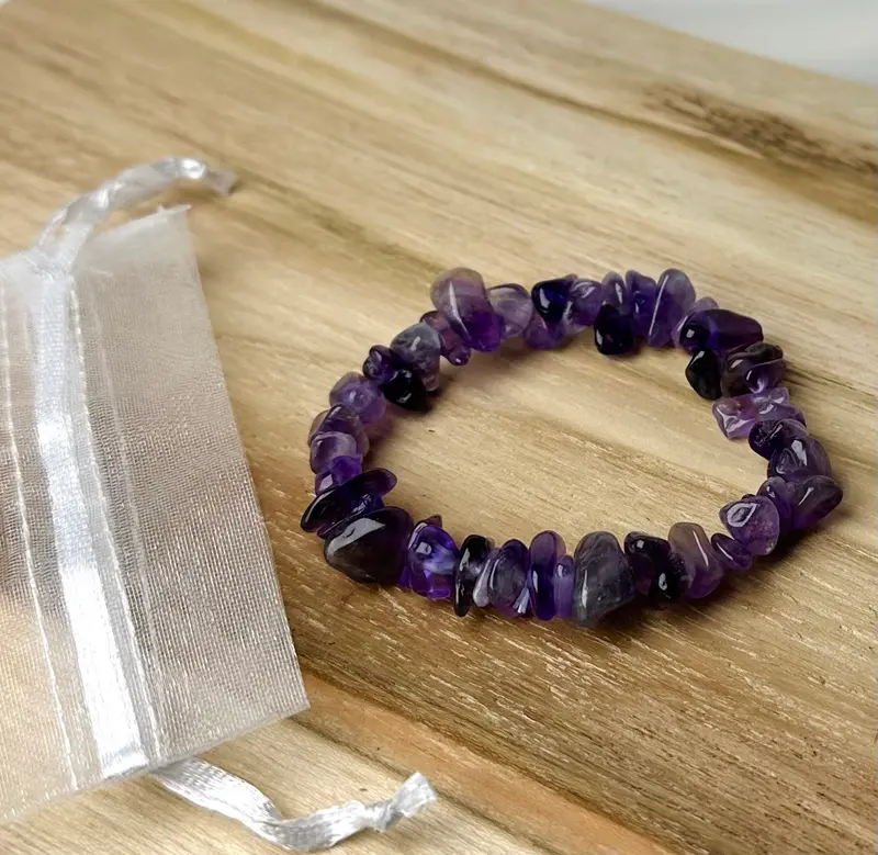 Amethist Chip Armband