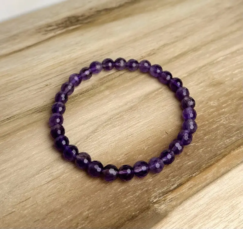 Amethist Facet Armband