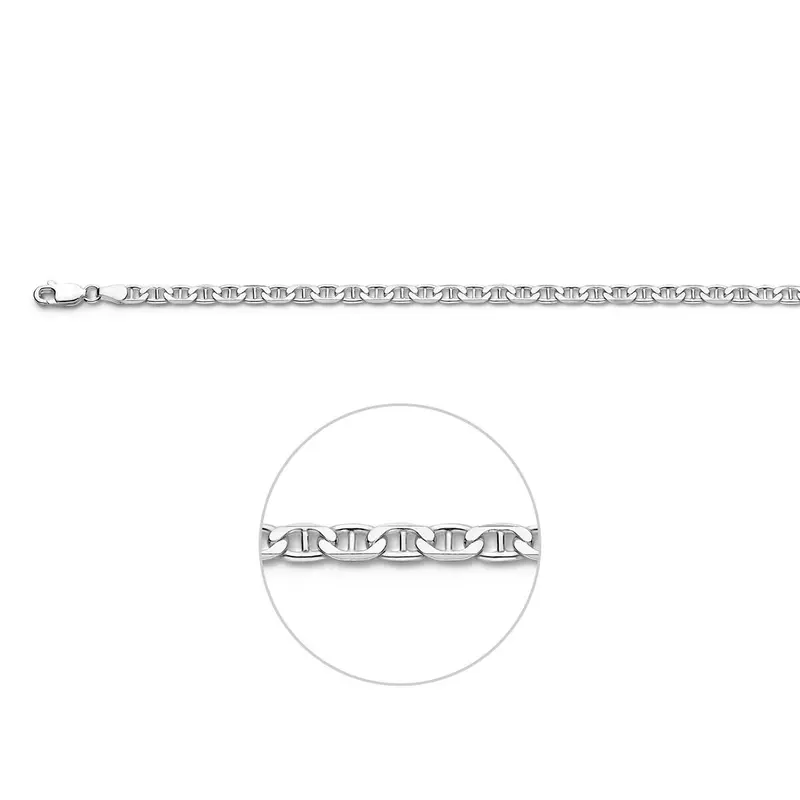 Anker 3,8 mm zilver wit – 1021802