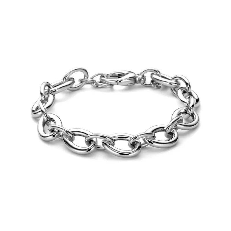 Armband 11 mm 19,5 cm zilver