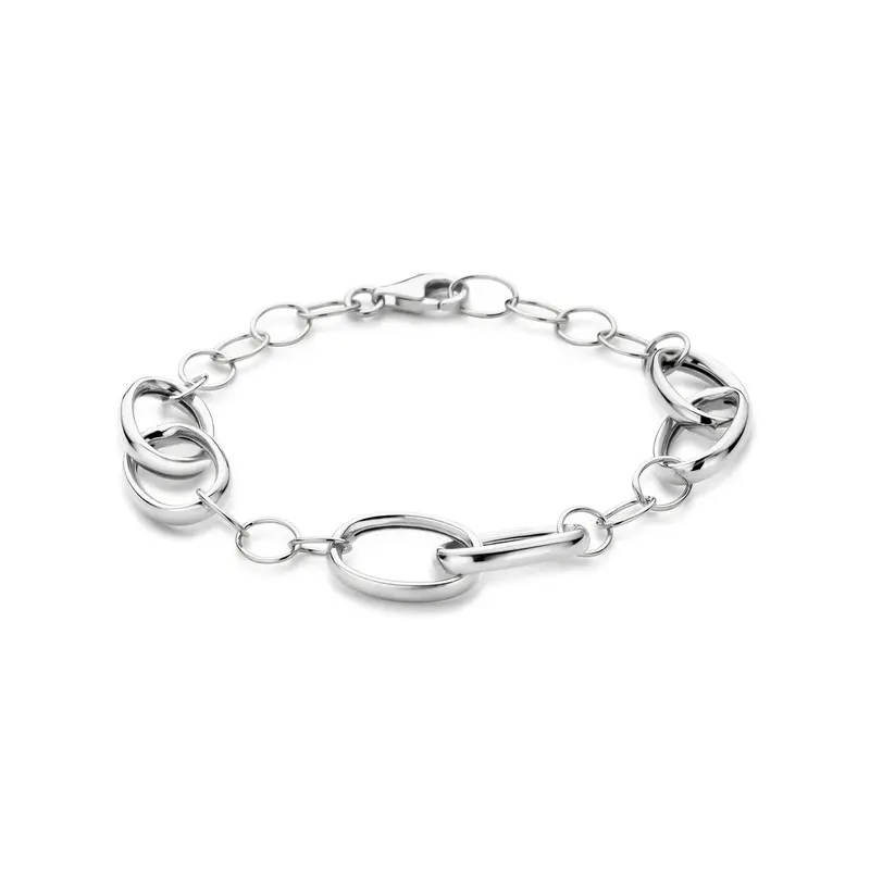 Armband 11 mm 19 cm zilver