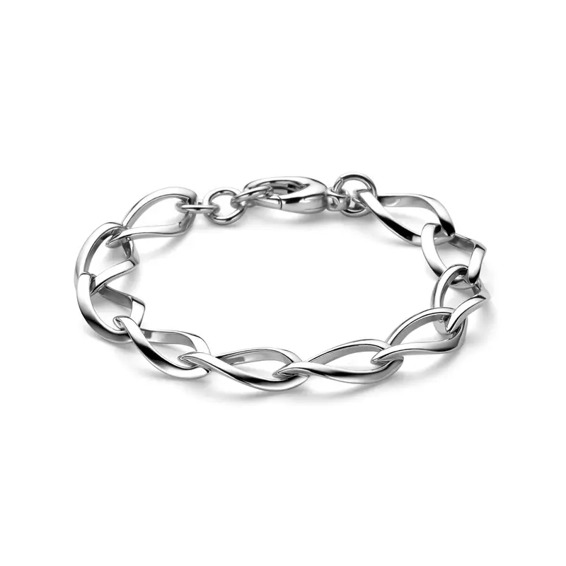 Armband 11 mm 20 cm zilver