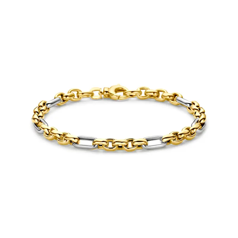 Armband 14K bicolor goud 5,1 mm 19 cm – 4209246