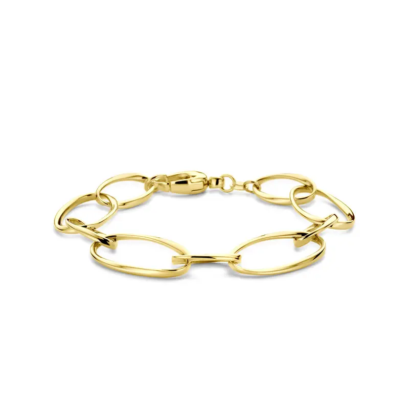 Armband 15 mm 19,5 cm 14K geelgoud