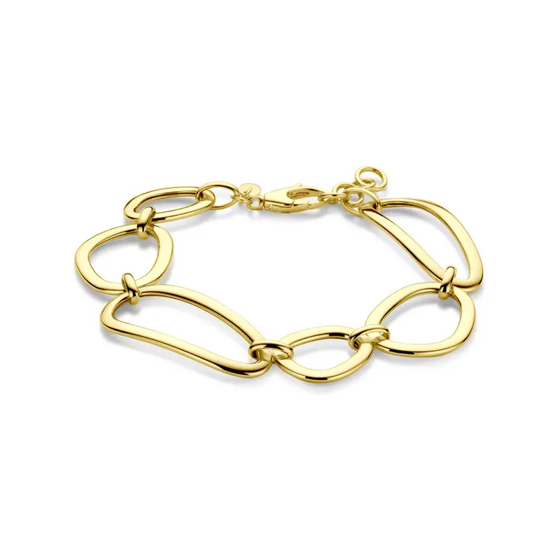 Armband 18 mm 18 + 2 cm 14K geelgoud