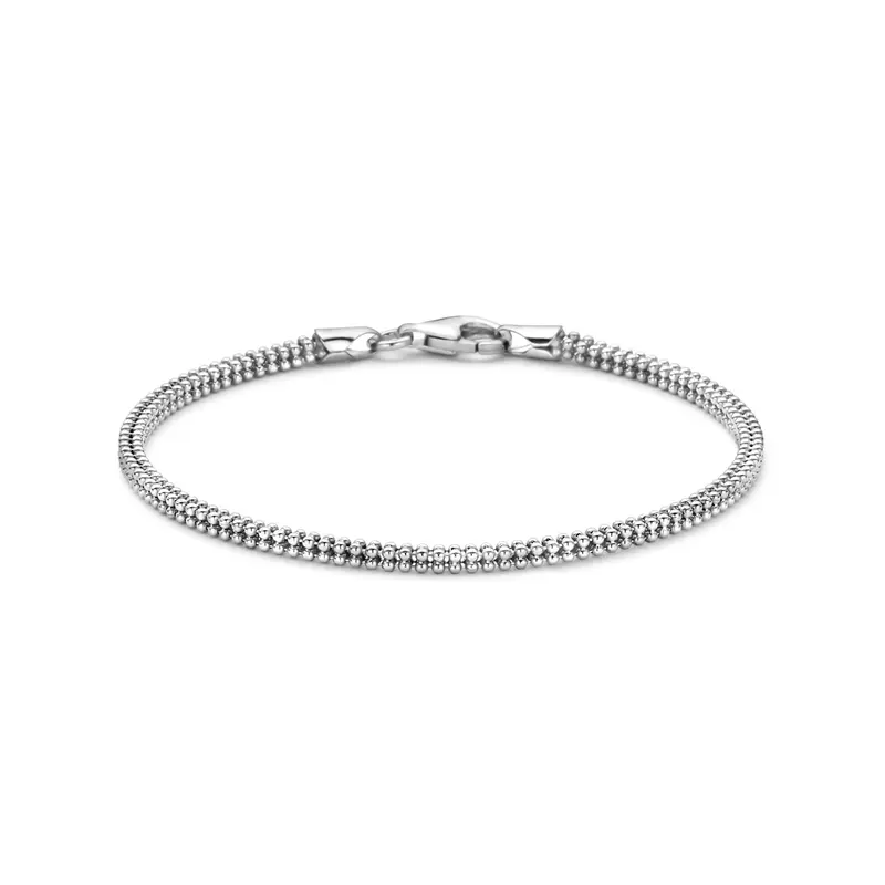 Armband 2,3 mm zilver gerhodineerd 18,5 cm