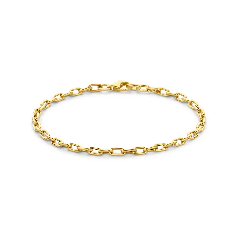 armband 3 mm 18 cm 14K geelgoud