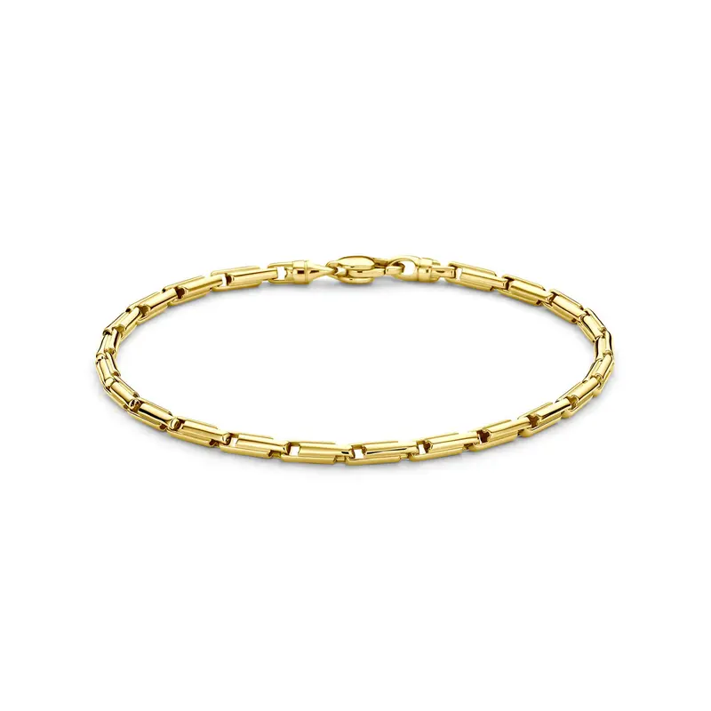 Armband 3 mm 21 cm 14K geelgoud