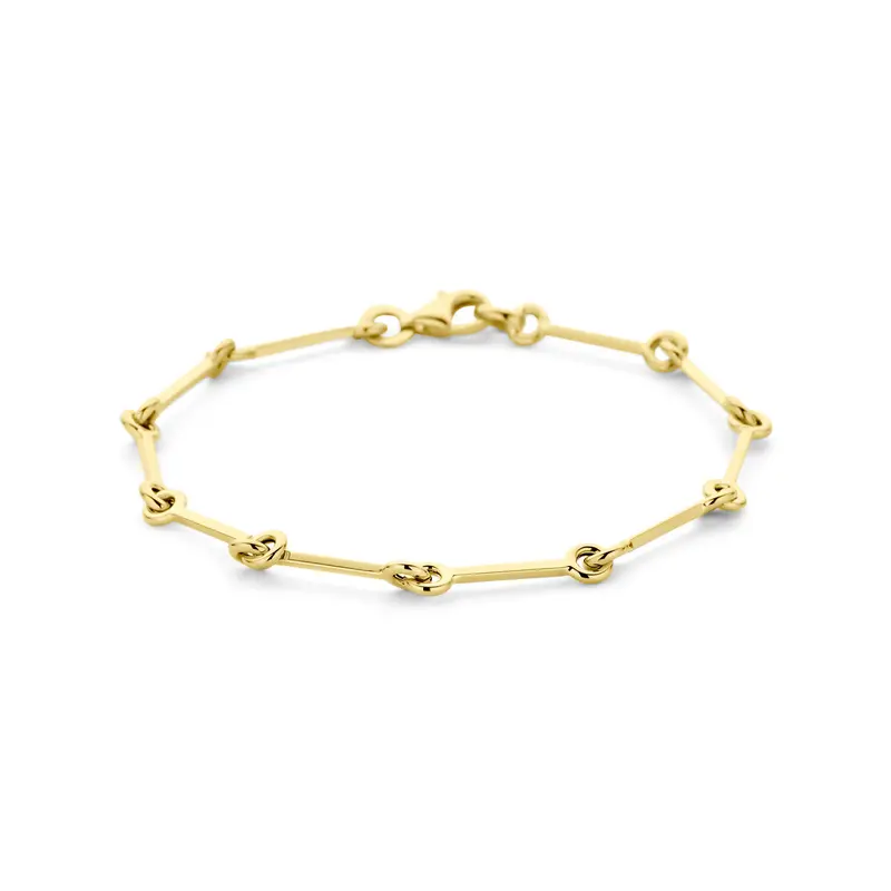 Armband 4,3 mm 18 cm 14K geelgoud