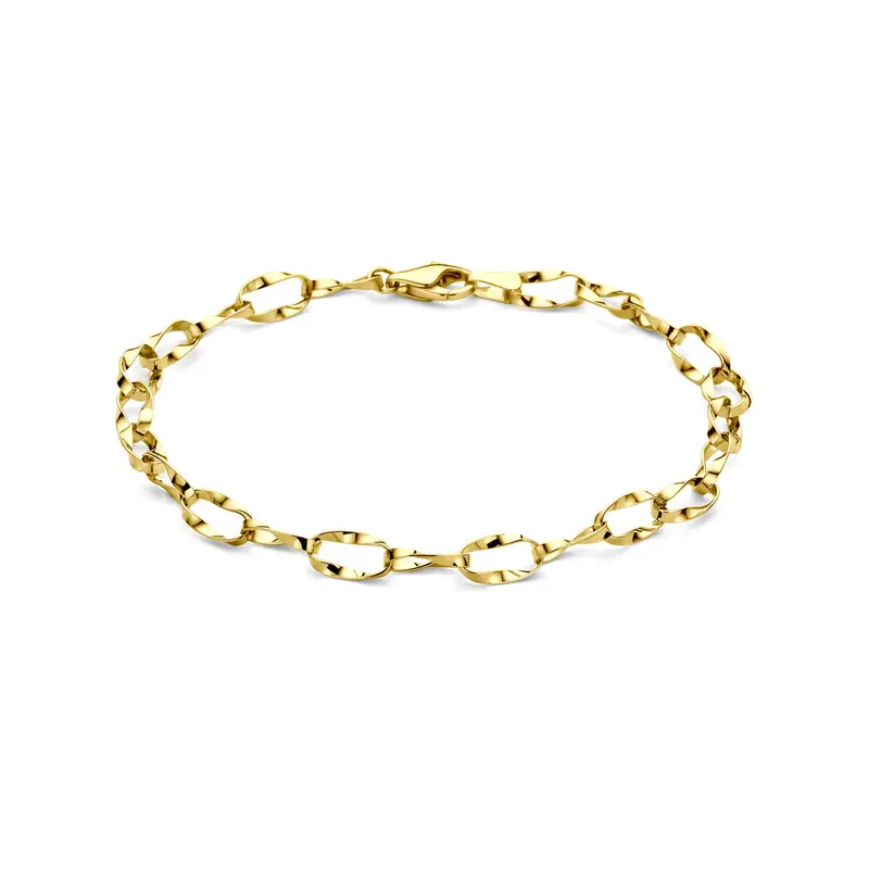 Armband 5 mm 19 cm 14K geelgoud – 4034355