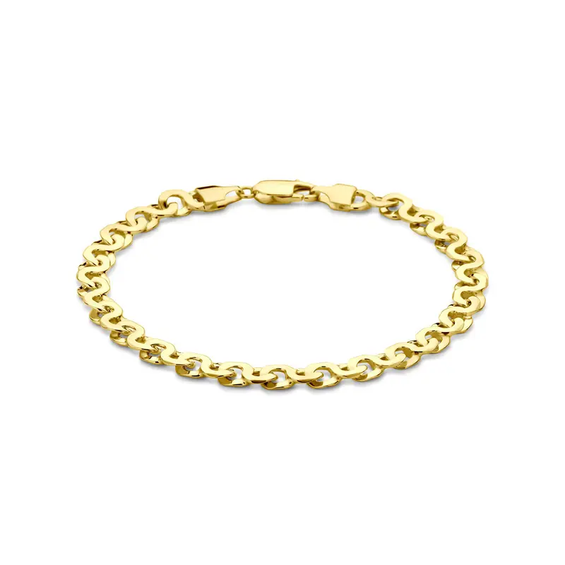 Armband 6,5 mm 21 cm 14K geelgoud