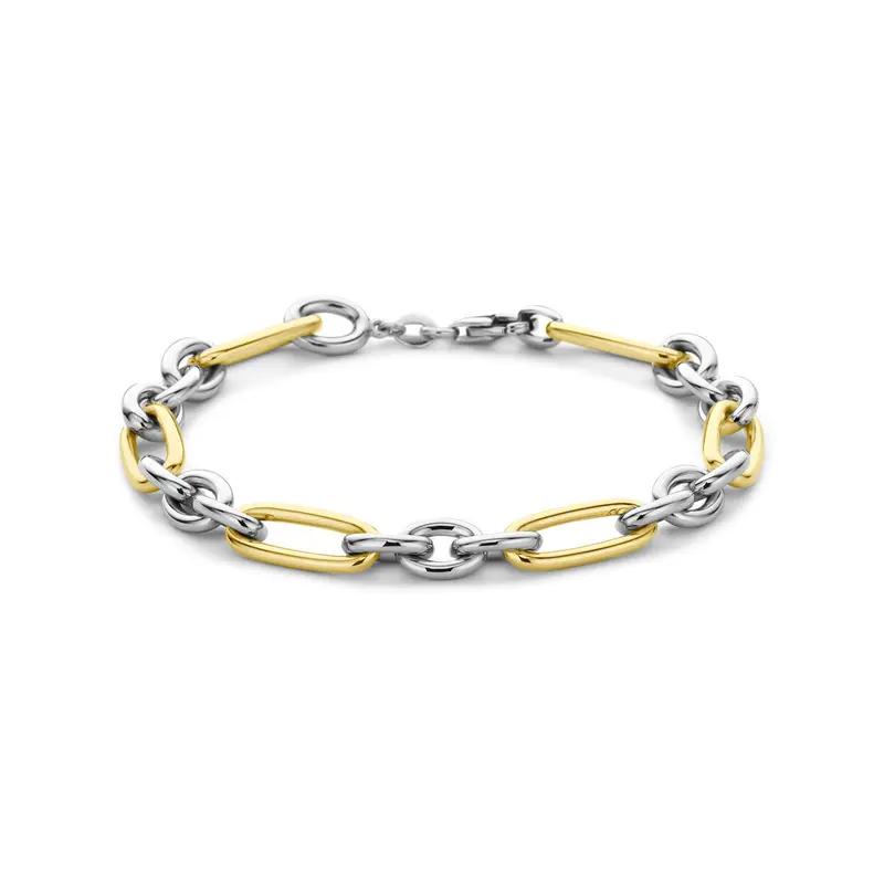 Armband 7,5 mm 14K goud en zilver 20 cm 7.5 mm