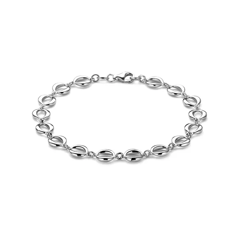 Armband 7,5 mm 20 cm zilver