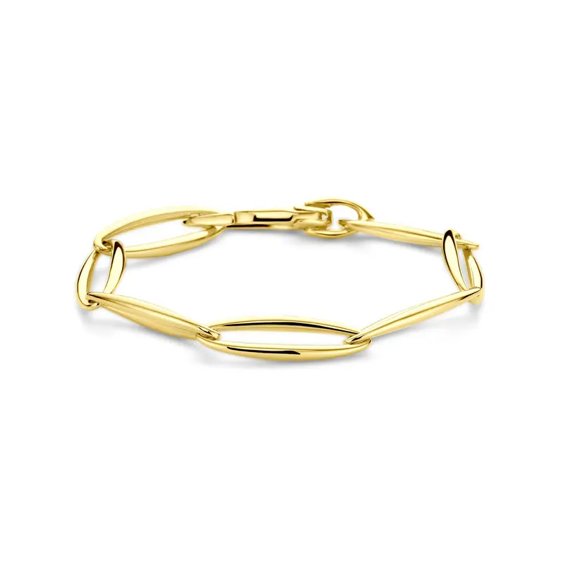 Armband 9,5 mm 20 cm 14K geelgoud