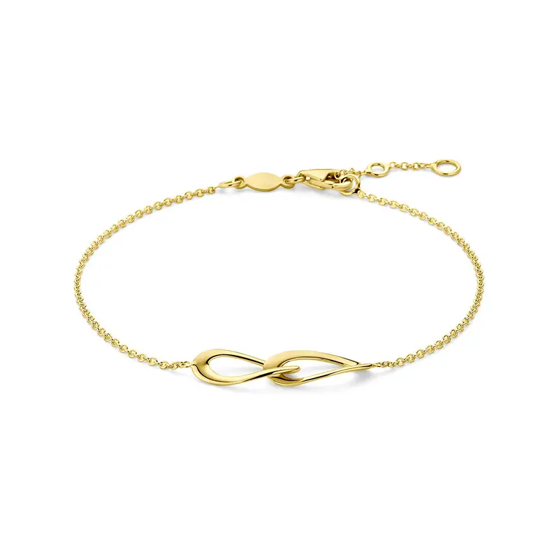 Armband 9K geelgoud 16,5 - 17,5 - 18,5 cm