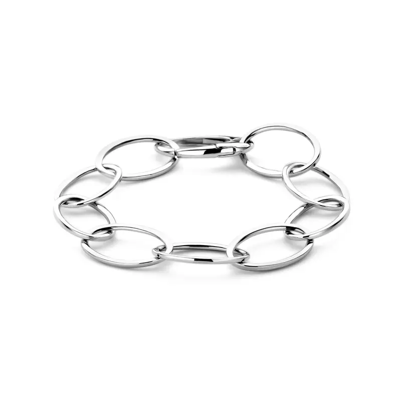 Armband anker 16 mm 21 cm zilver