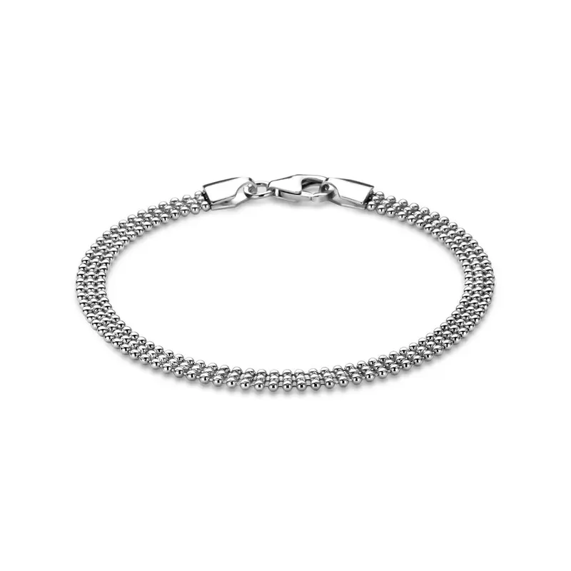 Armband bolletjes 4,5 mm 18 cm zilver