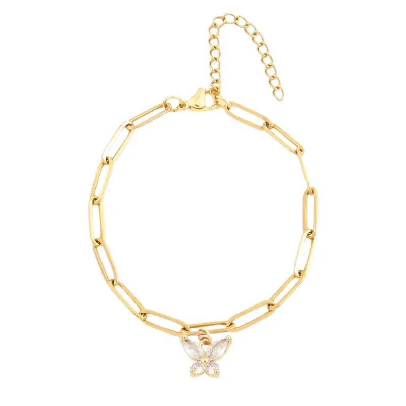 Armband butterfly chain wit