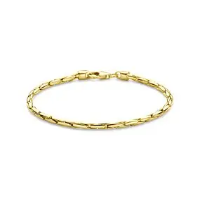 Armband cardano massief 2,8 mm 18 cm silgold