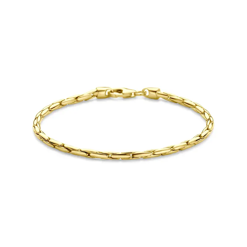 Armband cardano massief 2,8 mm 19 cm silgold