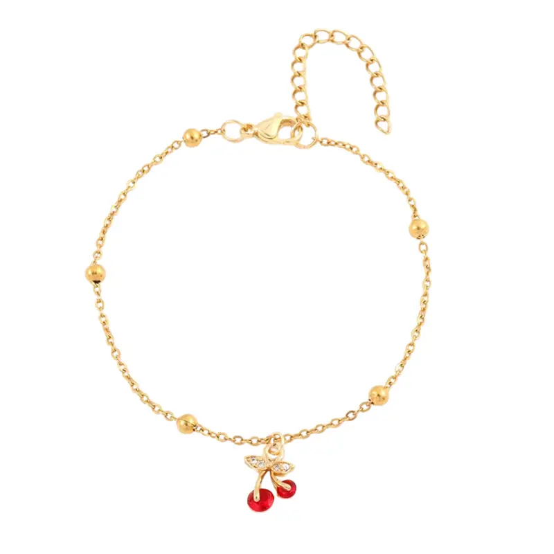Armband cherry rood