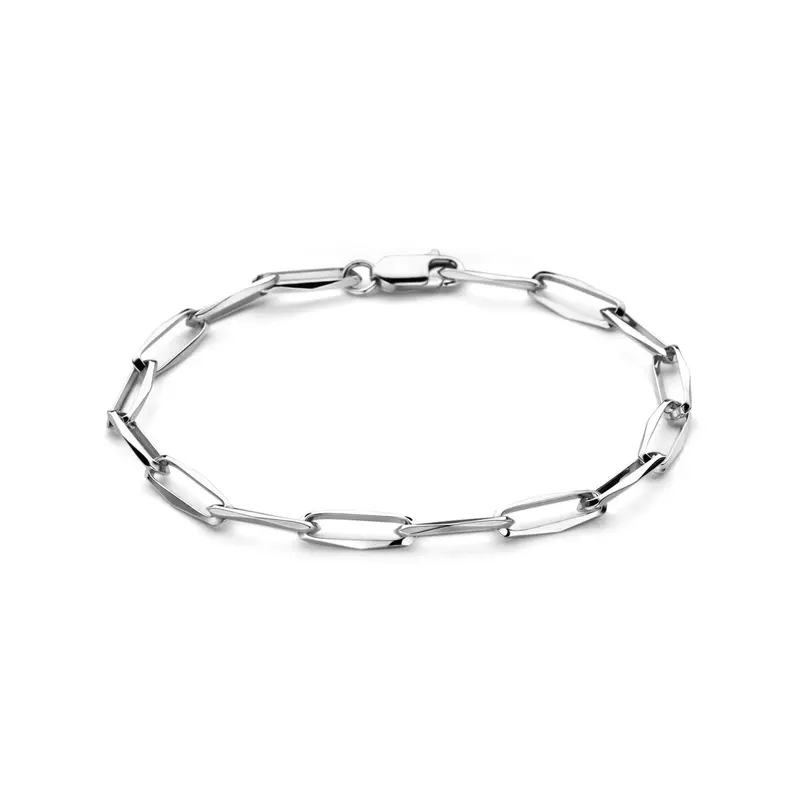 Armband closed forever 4,5 mm zilver gerhodineerd
