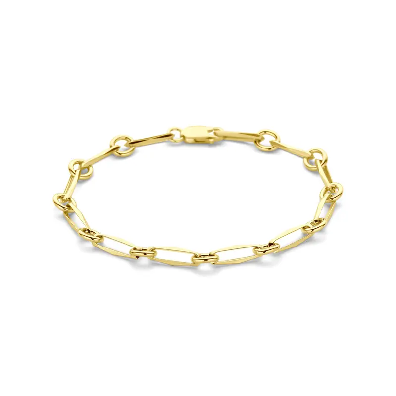 Armband closed forever massief 5,0 mm 14K geelgoud