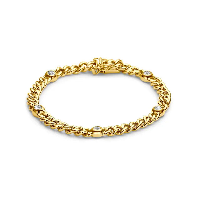 Armband diamant 14K geelgoud 0.75ct h si 19 cm – 4036981