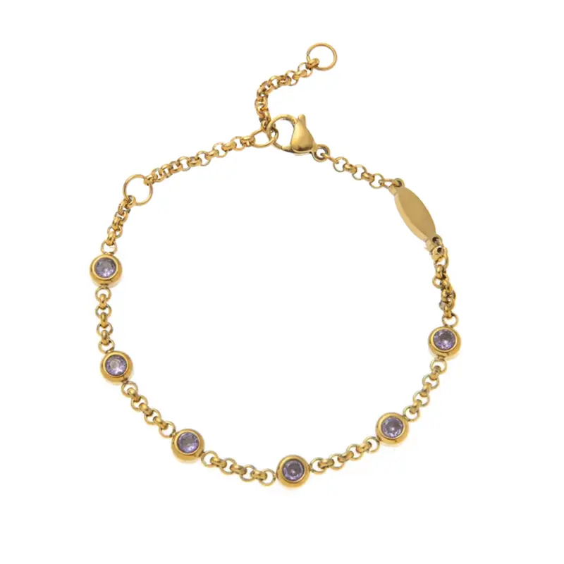 Armband evelyn paars