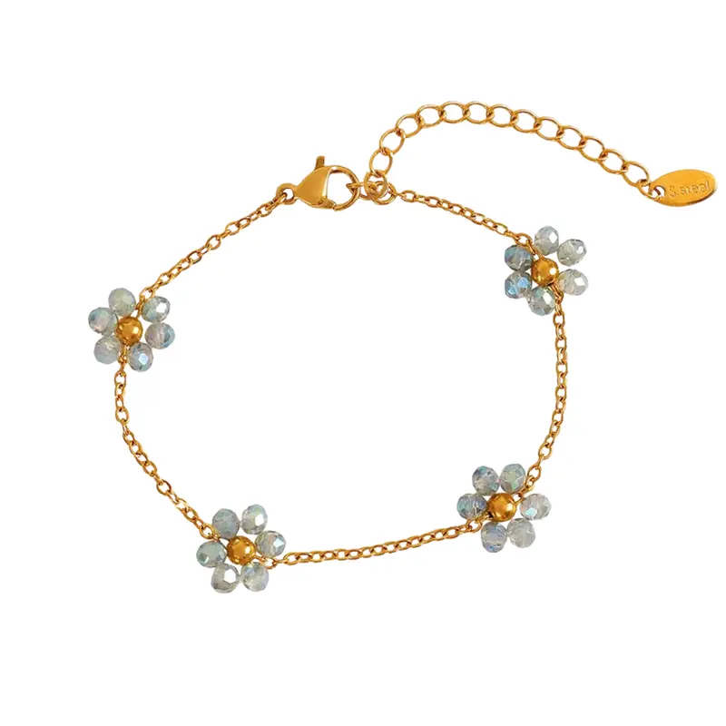 Armband fleurie blauw