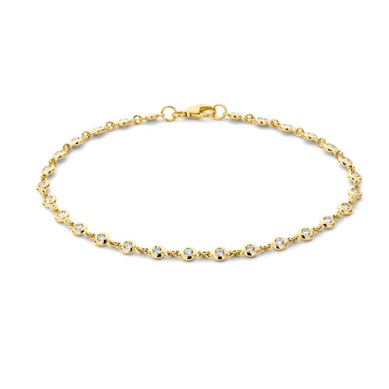 Armband geelgoud briljant 0,61 crt.