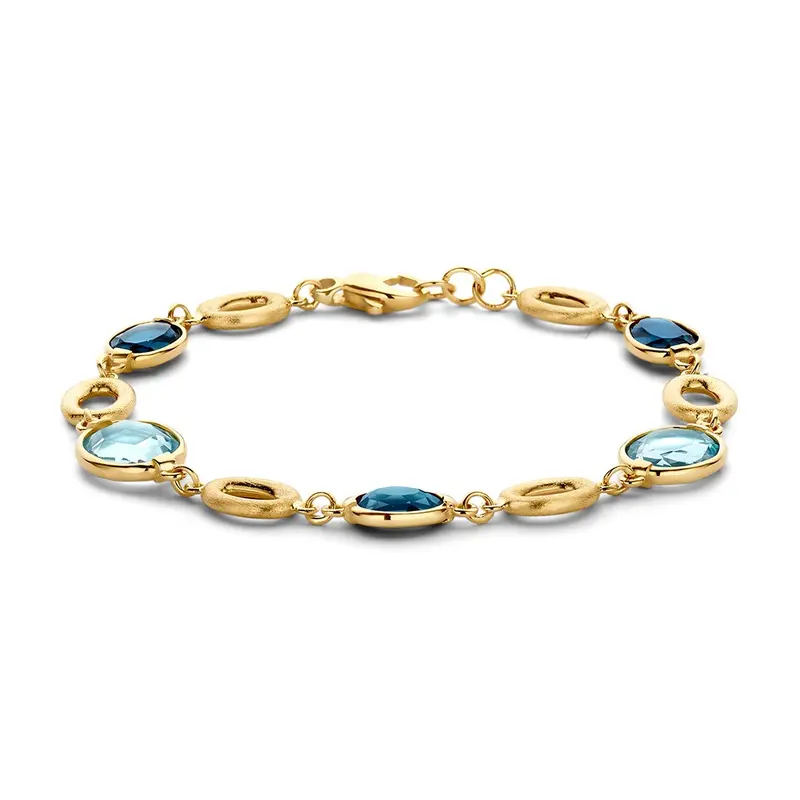 Armband geelgoud edelsteen