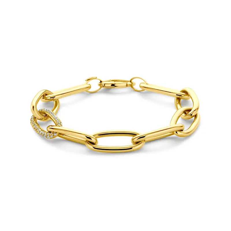 armband lab grown diamant 1.22ct f vs 10,8 mm 20 cm 14K geelgoud
