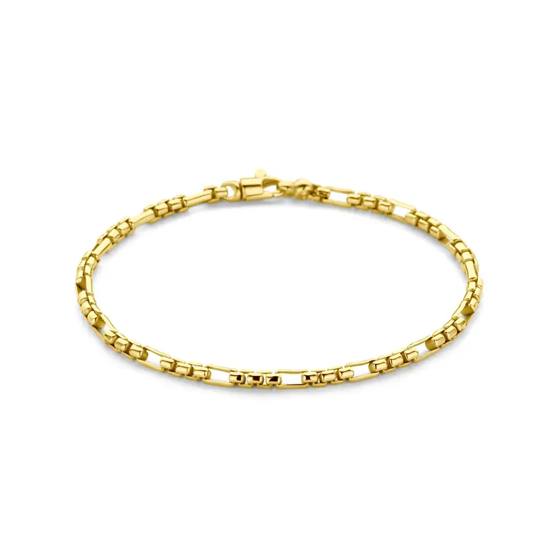 Armband massief 3,0 mm 19 cm silgold – 5000309
