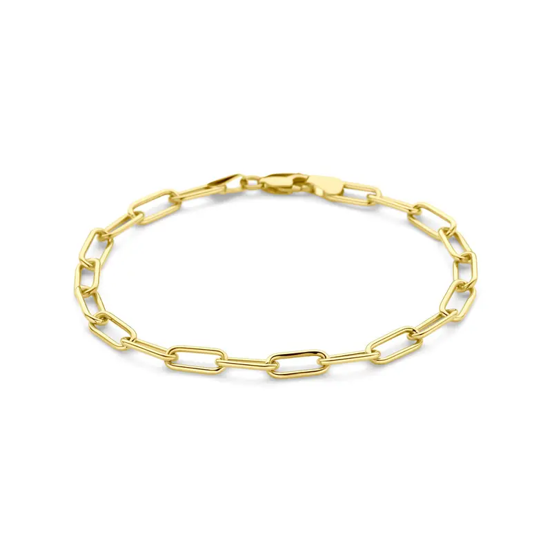 Armband massief 4,7 mm 19 cm silgold