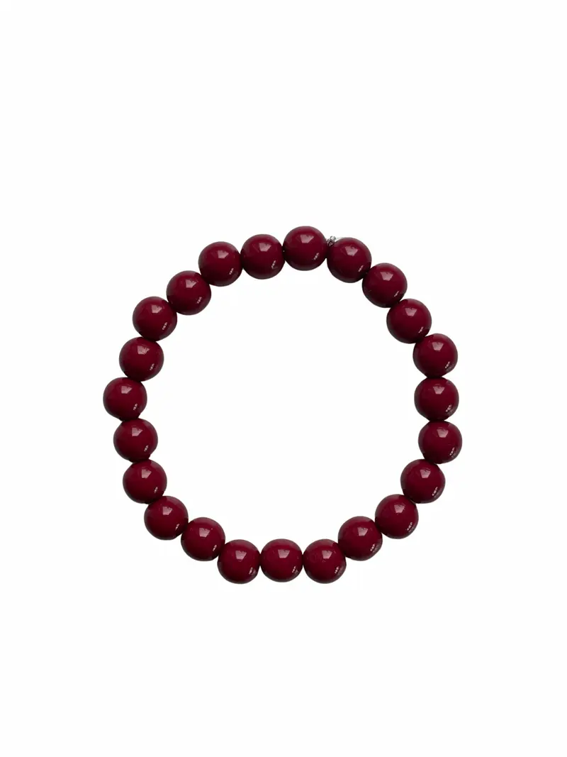 Armband met rode kralen