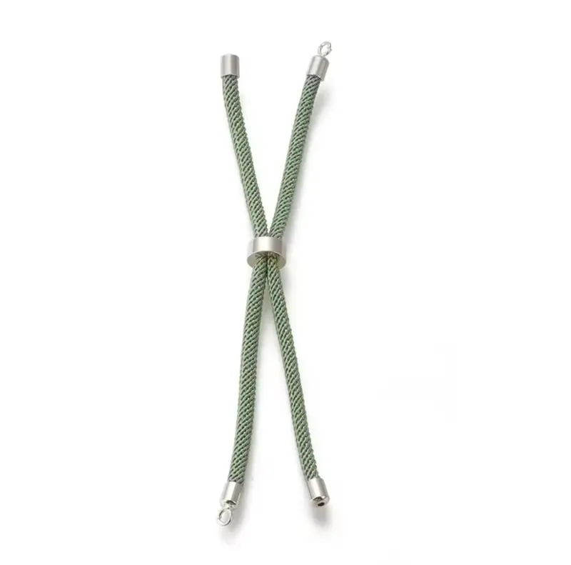 Armband - Mos groen - Zilver