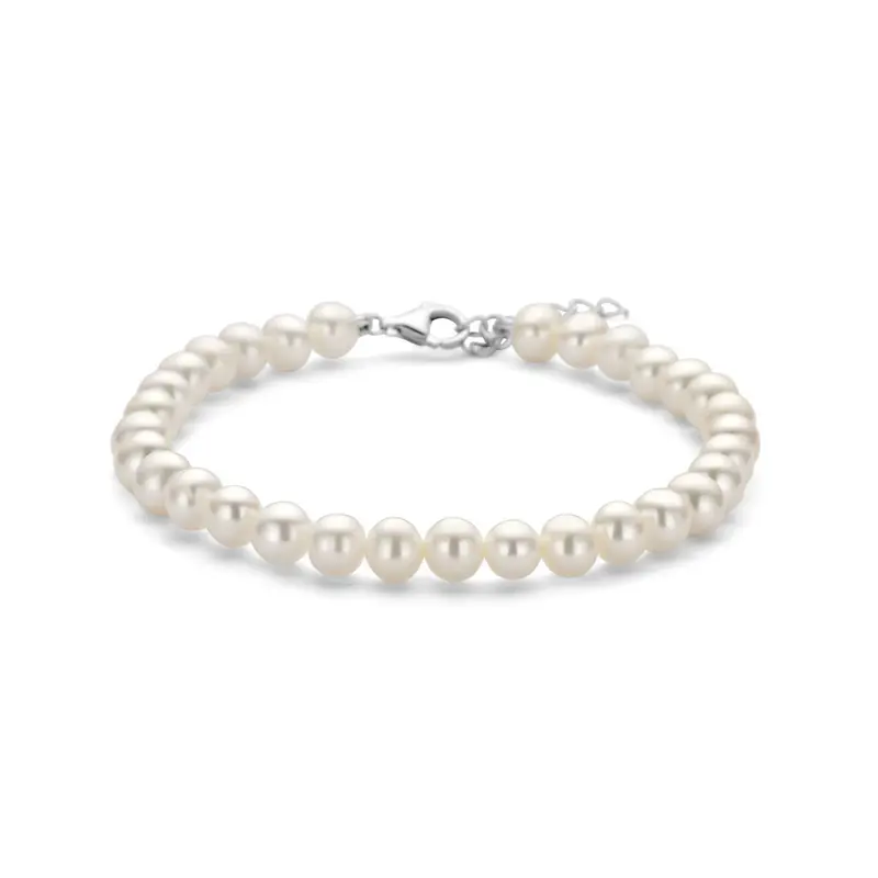 Armband parels 18 + 3 cm zilver – 1341375