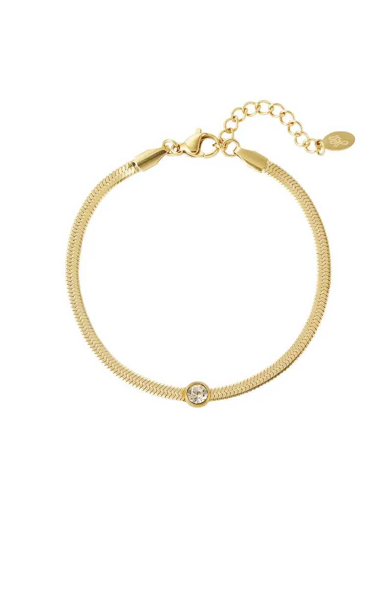 Armband | Schakel met diamant