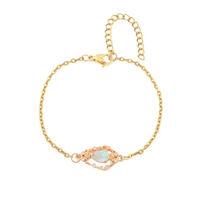 Armband viola lichtblauw
