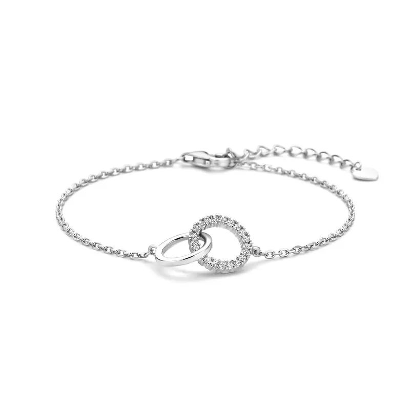 Armband zirkonia 16 + 3 cm zilver 11,5 mm – 1341570