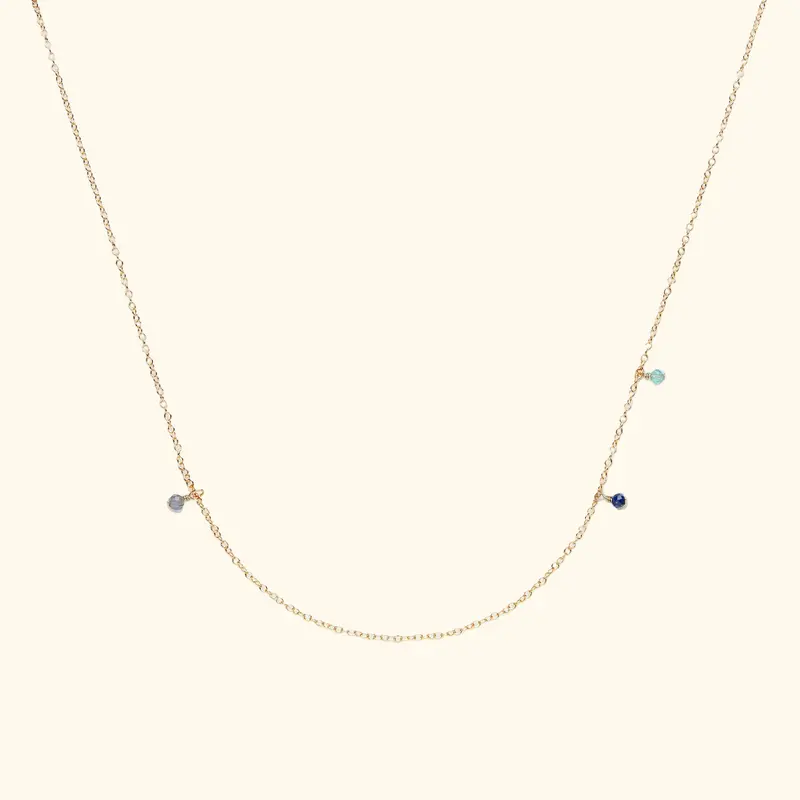 Asymmetric Ocean Palette Necklace