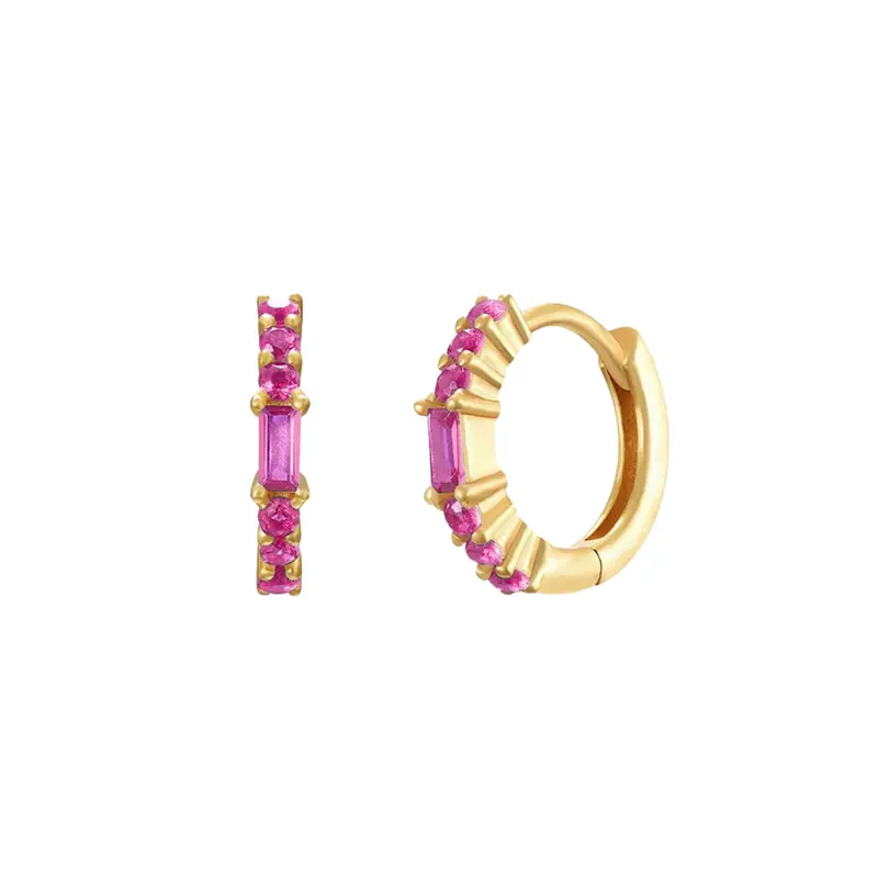 Aurielle hoops fuchsia