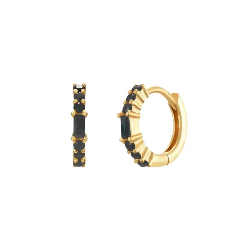 Aurielle hoops zwart