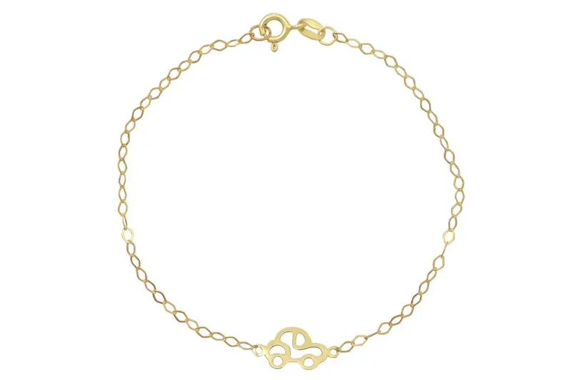 Baby/Kinder Armband Auto 14K Goud BeMy