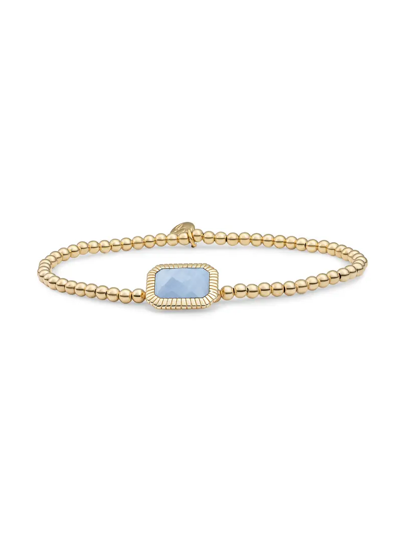 Baguette Armband Blue Lace Agate